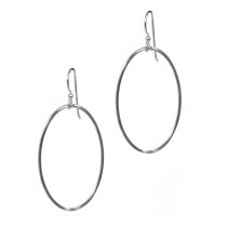 Round Wire Oval Earrings